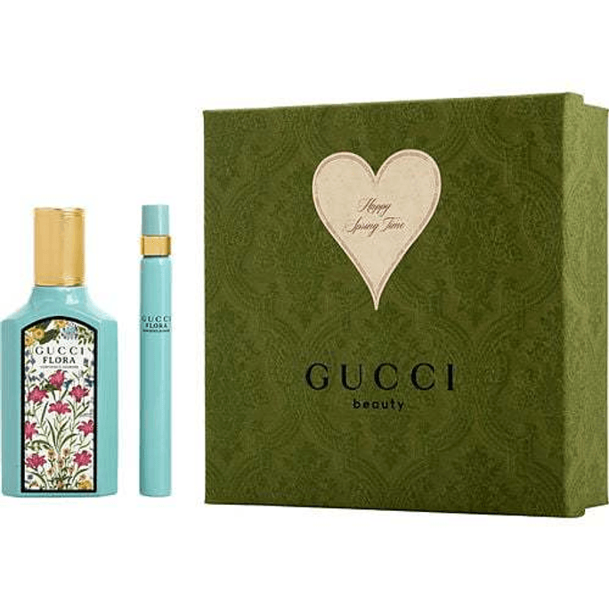 Gucci Flora Gorgeous Jasmine Eau De Parfum Spray 1.6 oz & Eau De Parfum Spray 0.33 oz Mini