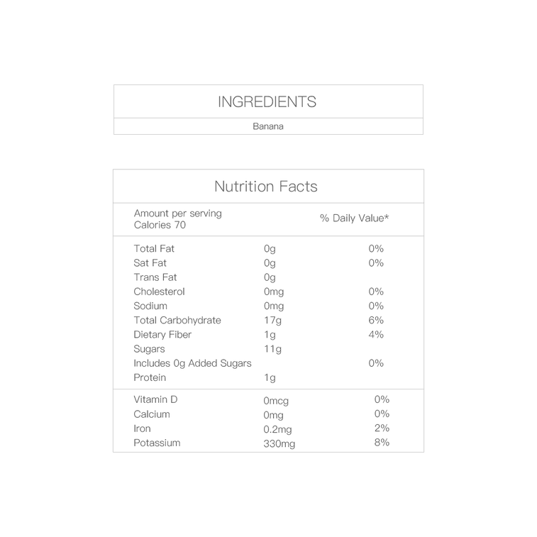 Freeze-Dried Banana Slices - Unsweetened, 0.7 oz【No Sugar No Additives】 4