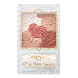 【日本直郵】日本CANMAKE 花瓣雕刻五色腮紅附刷 #10珠光磚紅色 COSME大賞受賞