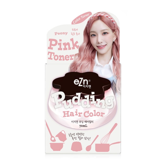 Shaking Pudding Hair Color #Pink Toner (Colorant 70ml + Developer 70ml)