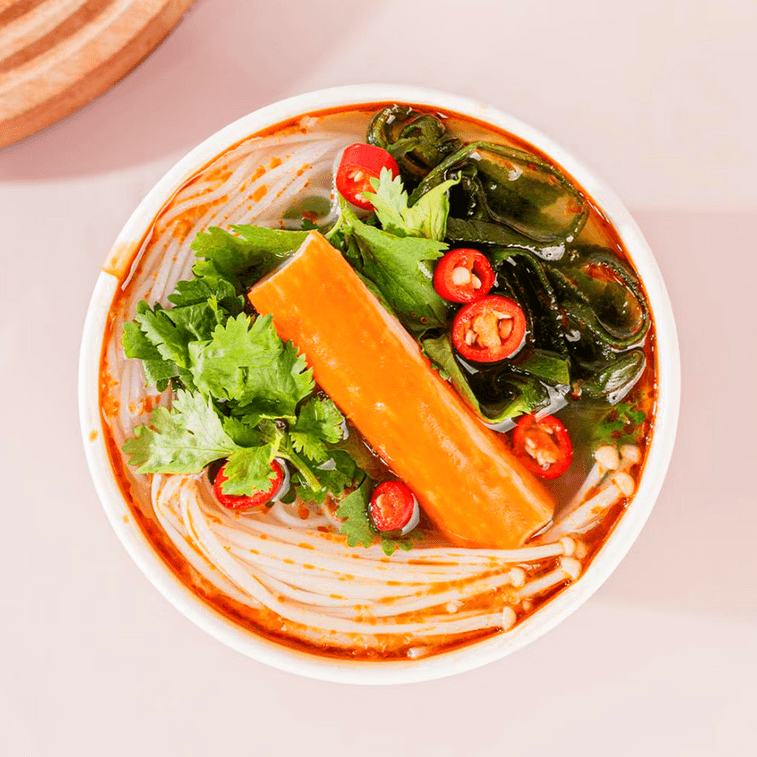 食族人 糟粕醋海鮮粉 沖泡免煮米粉米線 190g *5【5份超值裝】【鮮香酸辣醇天然 解膩海南味】 9