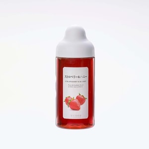 【日本直邮】日本杉养蜂园水果蜂蜜柚子果汁蜜富含VC 草莓味500g