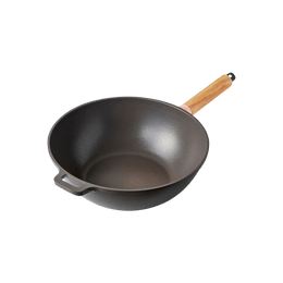 韩国DR.HOWS BOSQUE 深炒锅不粘锅 电磁炉燃气通用 黑色 28cm