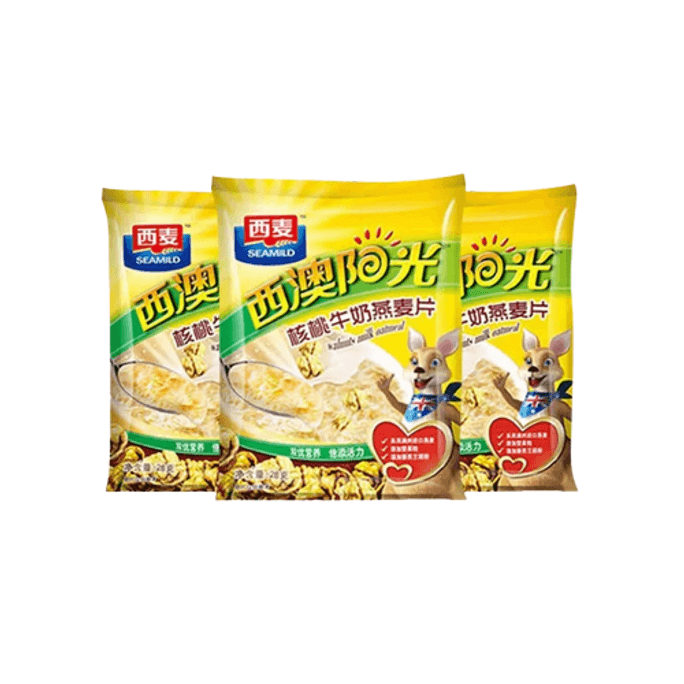Sunshine oatmeal independent packaging walnut nutrition breakfast punch Walnuts * 6 bags