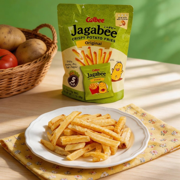 haruhiism！カルビー CALBEE Jagabee Potato Sticks, Crispy Potato Fries, Original Flavor
