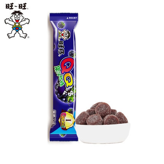 [중국 직배송] 왕왕 왕왕 왕자이 QQ 과즙 38g 블랙베리맛