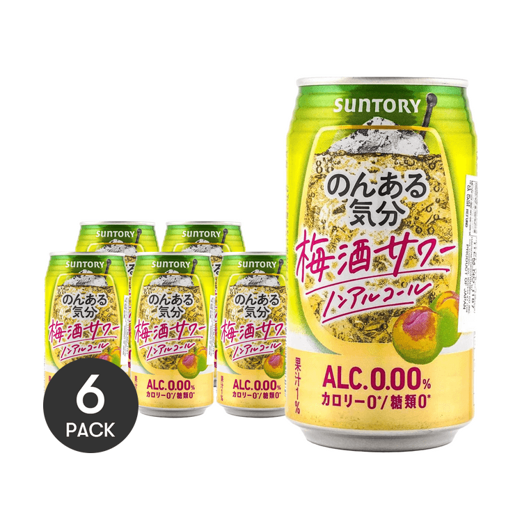 日本SUNTORY三得利无酒精饮料梅子酒350ml *6【6份超值装】 - 亚米