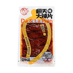 翻天娃 大辣片 黑鴨味 101g 【老式經典辣條】【薄辣軟韌】