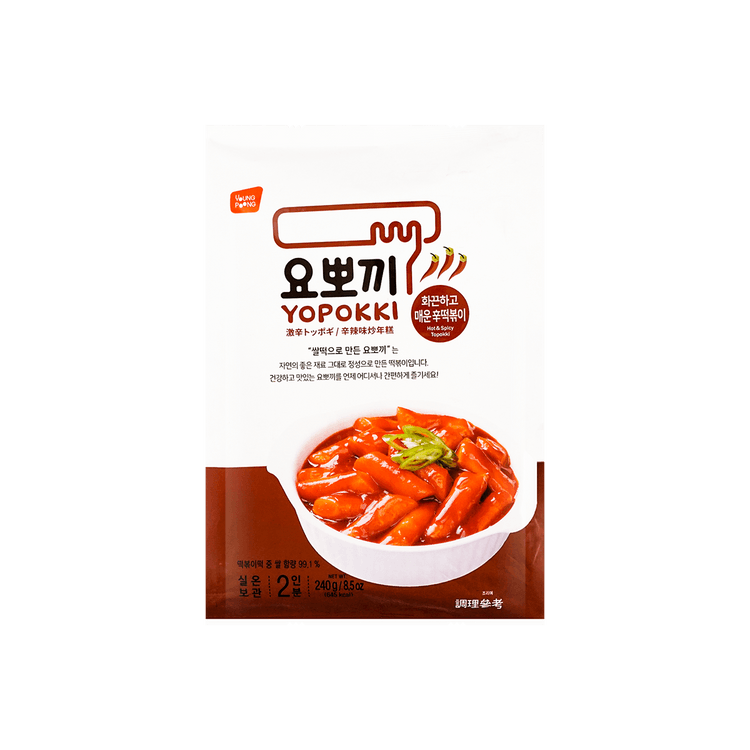 YOPOKKI Topokki Rice Cake Hot & Spicy 240g - Yami.com