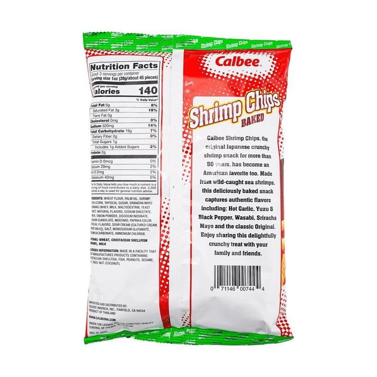 Baked Shrimp Chips,Cracker Snack,Sriracha Mayo Flavor, 3.3 oz 7