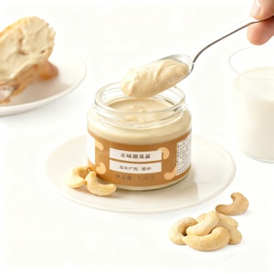 [중국 직배송] 난스자오 오리지널 캐슈버터, 순수 견과버터, 스프레드, 빵 스프레드, 부드러운 질감, 130g*1병