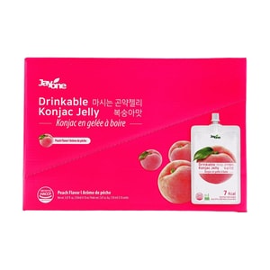 마실 수 있는 곤약 젤리 복숭아 저칼로리 5.07 fl oz*10개