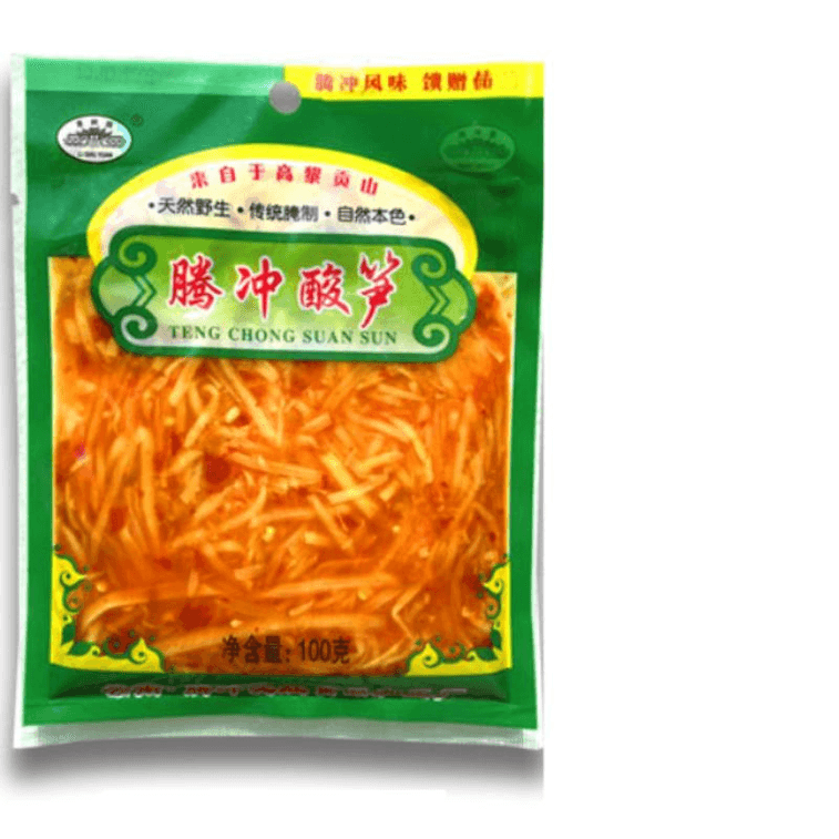 【中国直邮】栗树园 云南保山特产腾冲酸笋傣味酸笋螺蛳粉臭笋下饭菜泡菜咸菜100g*3袋 | 亚米