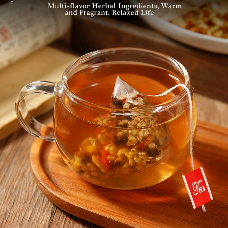 【Canada Direct Mail】 Sifanda Ginseng Ganoderma Lucidum Ten Treasures Tea 120g (6g×20P) Ginseng, Ganoderma Lucidum, Goji Berry, Mulberry, Burdock Root, etc. Herbal tea, Common office tea, Holiday gift Kidney tea, Men's daily health afternoon tea 8