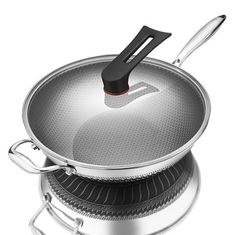 Stainless Steel Honeycomb Nonstick Pan 34CM 1 Piece