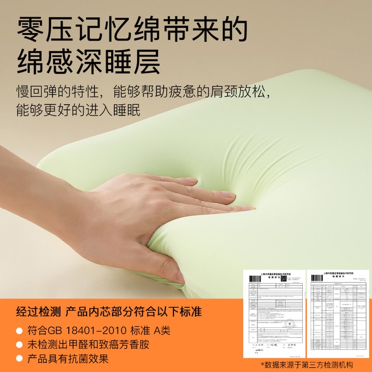 中國拉芙菲爾奶蓋枕睡眠助眠專用護頸椎枕分區慢回彈記憶棉枕頭 5