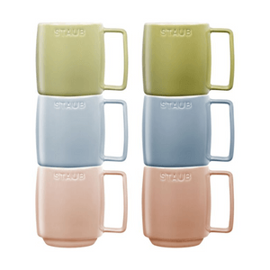 Set of 6 Coffee/Tea Mugs (12oz) – Macaron Pastels