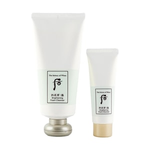 ゴンジンヒャン:ソル ブライトニング クレンジング フォーム セット、6.0 液量オンス + 1.35 液量オンス。