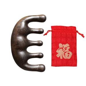 Sandalwood Comb Scalp Head Neck Massager Round Head Comb