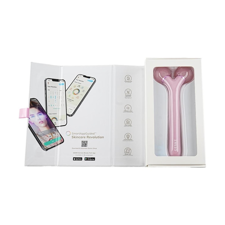 소닉 페이셜 롤러 페이스 4-1, 근육 긴장을 풀고 몇 초 만에 매끄럽고 탄력 있고 탄력 있는 피부를 얻으세요 #핑크 10