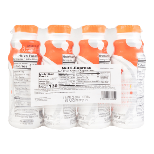 WAHAHA Fruit Flavored Milk Beverage Apple Flavor 4packs