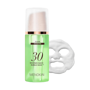 韓國MENOKIN 30秒快速泡泡麵膜 95ml #潔淨型 舒緩鎮靜泛紅刺激 保濕瑩潤光澤 無需水洗【樸寶英同款】