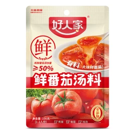 好人家 鲜番茄汤料 正宗酸甜不辣大块鲜番茄 番茄火锅清汤底料  新疆阳光番茄100g*1