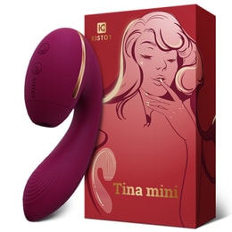 KISTOY Tina 미니 흡인 진동 순간 수분 공급 장치 - 보라색 빨간색 신규 및 기존 포장 혼합 모발