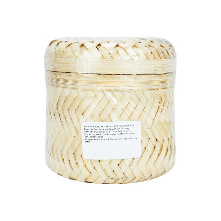 仁新昌雲南マンダリン普陀プーアル熟沱茶 380g 竹籠入り 6