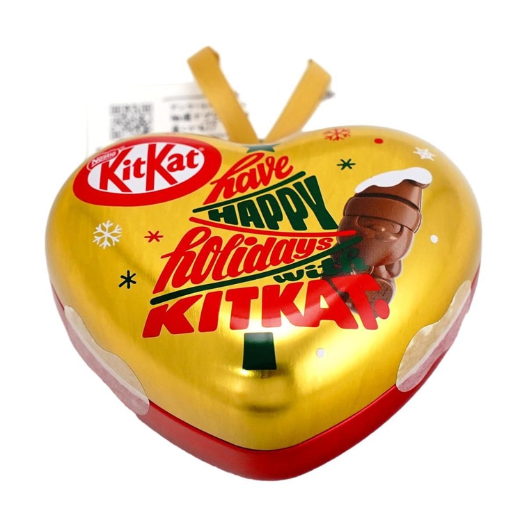 KitKat Holiday Santa Heart Ornament Gift Box,Chocolate Wafer Biscuit,3 Piece【Holiday Limited】 8