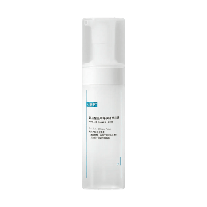 KOMFYMED可复美 吨吨洁面慕斯 氨基酸藻萃净润洁面慕斯 清洁保湿清爽男女士洁面乳 150ml*1btl 洗卸润养四合一