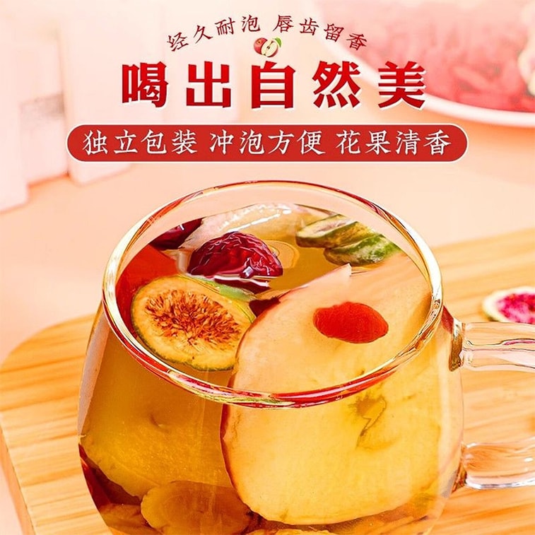 Apple Astragalus Tea 12g x 10 Bags (120g) – Whole Ingredients Women‘s Beauty Tea, Astragalus, Red Date, Goji, Apple, Fig, Nourishing Fruit Tea, Reduces Dullness, Brightens Complexion 7