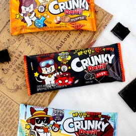 韩国LOTTE乐天 Crunky Devil 香脆黑巧克力 45g【限定版】