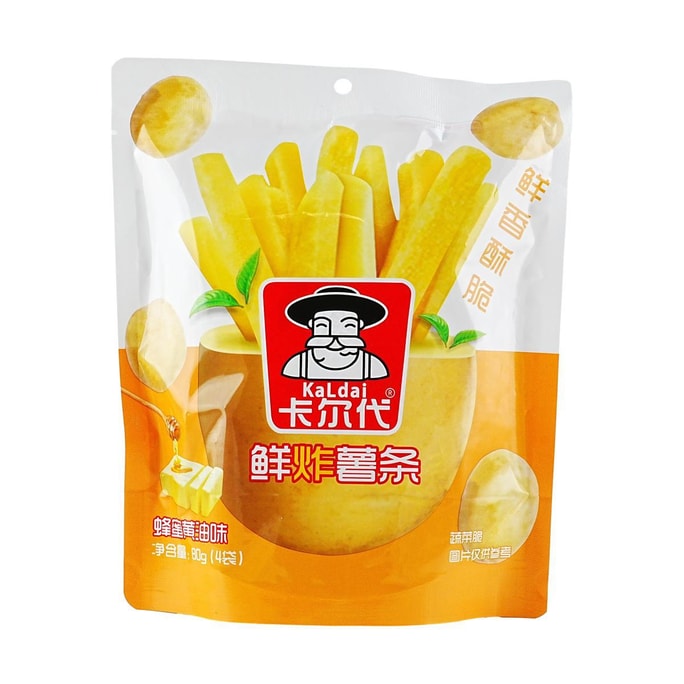 卡爾代 鮮炸薯條 蜂蜜奶油味 4包入 80g