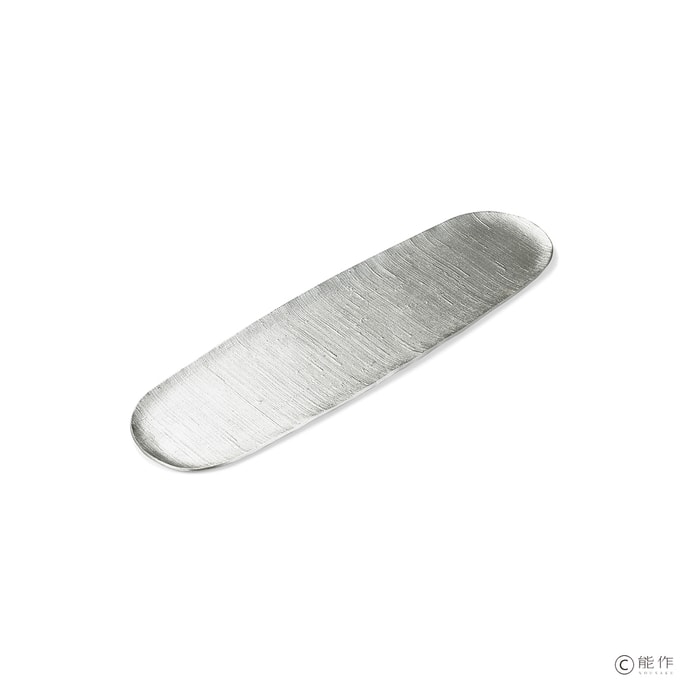 日本能作手工制作的银盘(长形3.85英寸 x 13.6英寸)