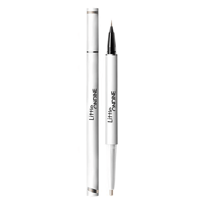Double Effect Three-Dimensional Silkworm Pen Eyeliner 01 Natural Naked Apricot [Matte Light Apricot Color] 0.5g