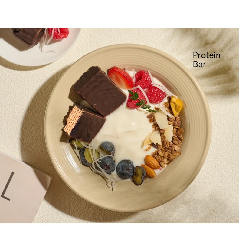 日加泰 【黑巧口味】乳清蛋白棒威化饼干代餐 9包/盒【浓香可可 热量不过百兼顾轻盈和健康 根根有料 口口满足】