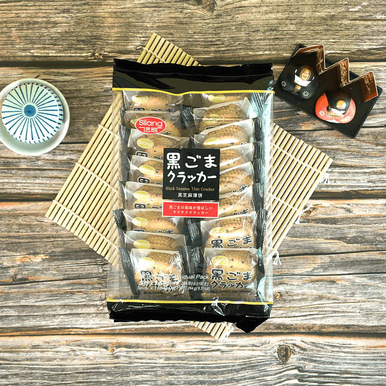 Black Sesame Cracker, 9.31 oz 6
