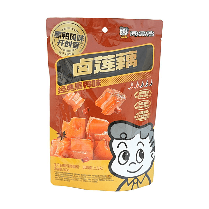 周黑鸭 卤莲藕 甜辣味 160g【武汉特产】