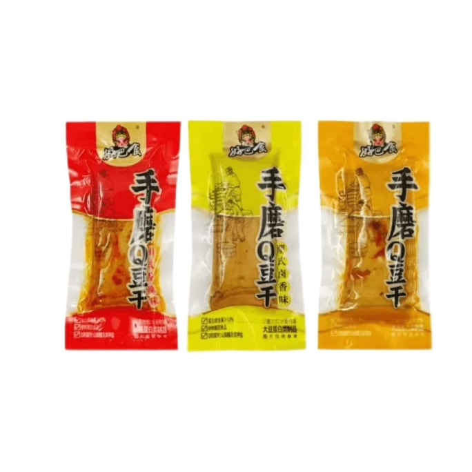 Hand-ground Q dried tofu spicy fish-flavored dried tofu independent mix 20g*5 packs