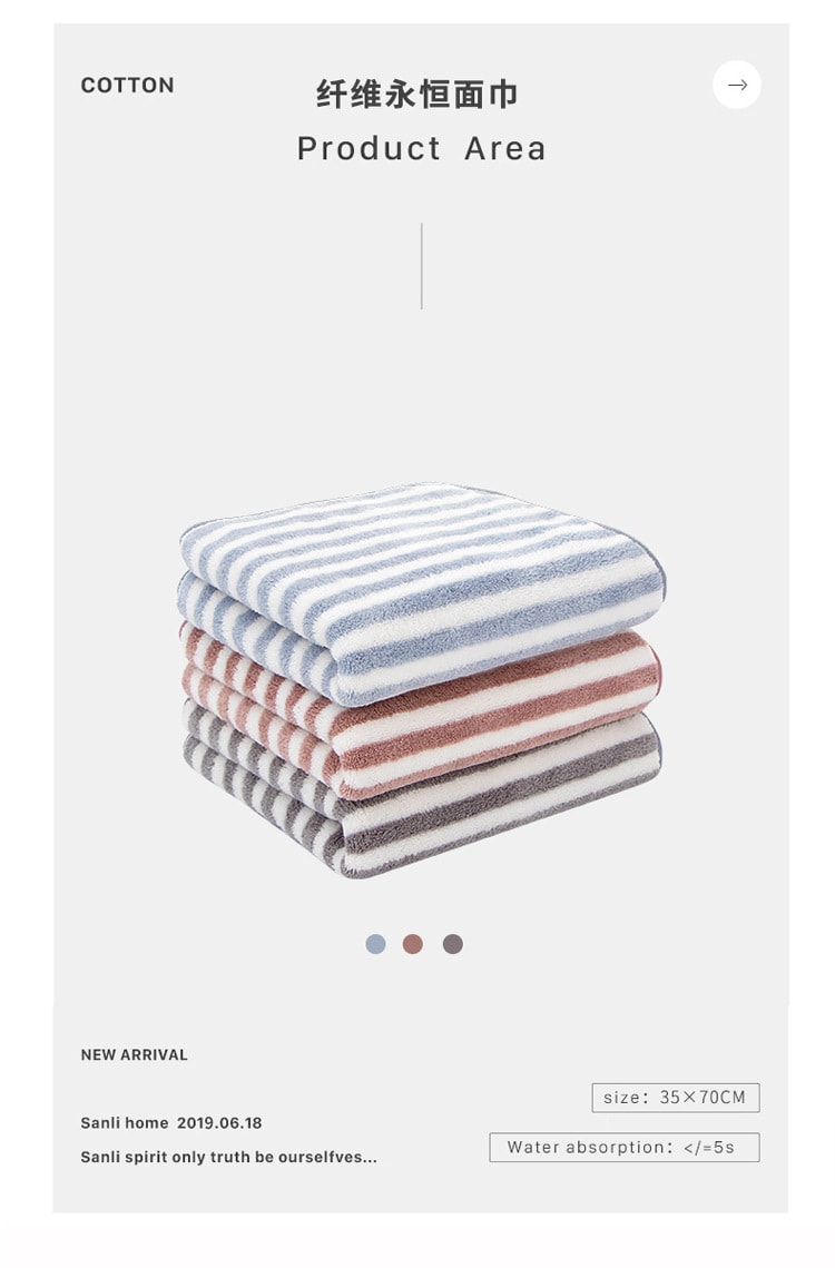Serviette en flanelle Sanli à rayures larges - Rose 1 pièce 35*70cm Fibre ultrafine plus douce et absorbante que le coton, ne perd pas ses poils [Toucher doux et velouté, polyvalent et esthétique, absorption et séchage rapides, pour le bain et le visage]