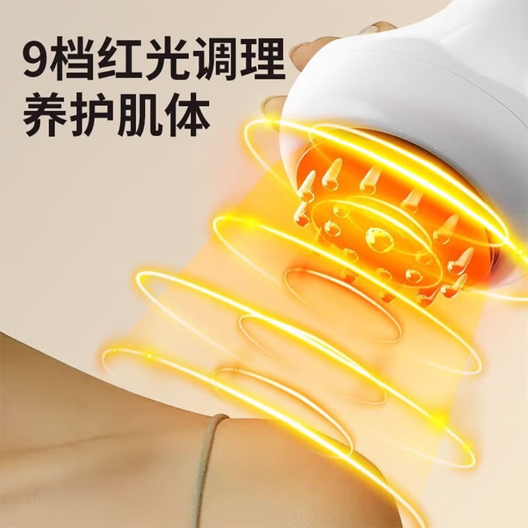 艾泊麦 9 档热电流热敷经络梳电动经络刷揉肚子神器【家用多功能按摩器】恒温热敷微电流导梳 头皮经络疏通养护护理仪 便携充电式养生按摩梳 全身颈部肩背经络疏通理疗仪 男女老少居家日常放松舒缓按摩神器 5