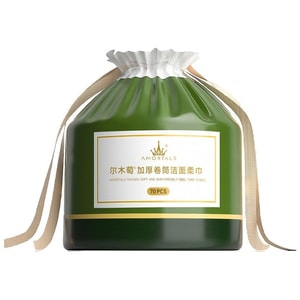 에르무타오 [초두꺼운] 일회용 세안 롤 클렌징 타월, 특대형 및 초두꺼운 사이즈