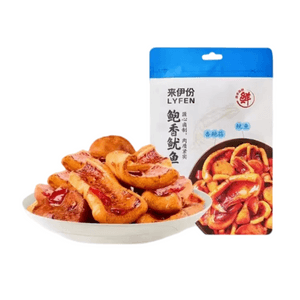 【中国直邮】 来伊份 鲍香鱿鱼即食碳烤鱿鱼须休闲海味零食48g*2袋