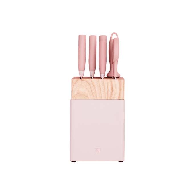 【网红爆款】德国ZWILLING双立人 家用厨房不锈钢刀具7件套 限定虾粉色 肖战代言