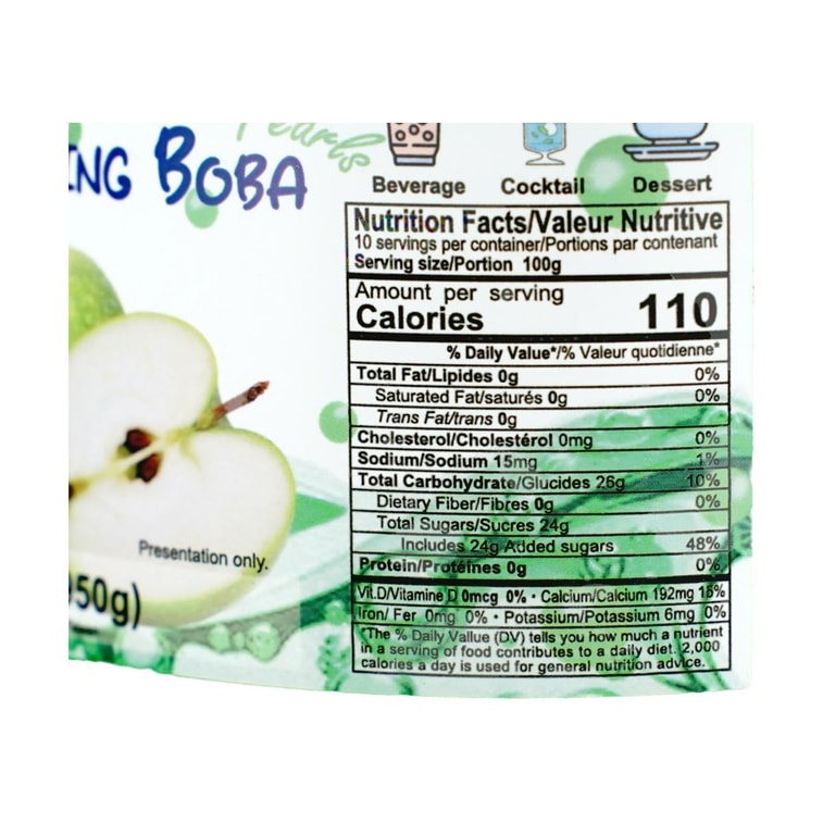 台湾MONGBO 青苹果味爆爆珠 950g【奶茶甜品饮品小料】 3