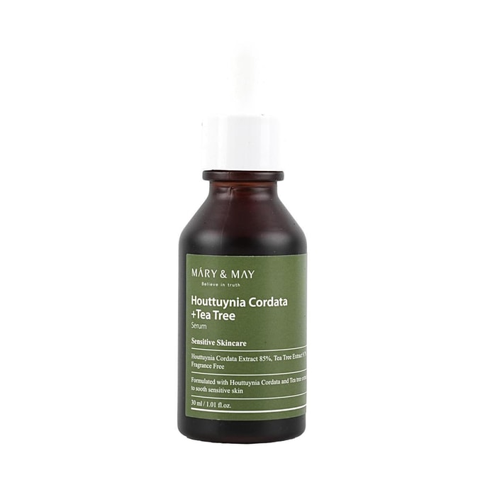 韓國MARY&MAY媄茵雅 魚腥草茶樹提取屏障受損修復精華 30ml 修紅祛痘 舒緩去紅