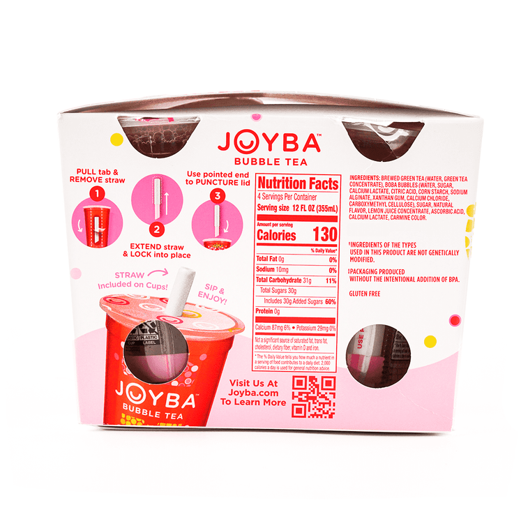 JOYBA BUBBLE TEA STWBRY 3