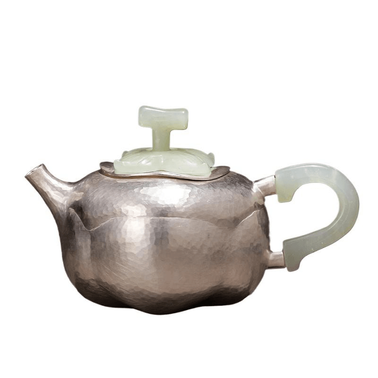 中国直邮】 故宫博物院事事如意纯银泡茶壶150ML 12*7cm - 亚米