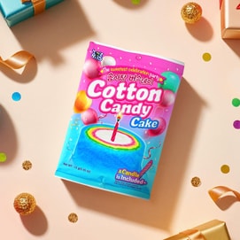 韩国JAYONE YUM'Z BITES 彩虹蛋糕棉花糖  含生日蜡烛 13g